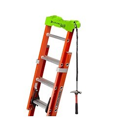 Louisville® L-3022-20PT Extension Ladder, 20 ft Overall Length, 300 lb Load, Fiberglass