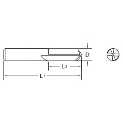 M.A. Ford® M.A. Ford® 20622 General Purpose Drill Bit, 3/8 in Drill Size - Fraction, 0.375 in Drill Size - Decimal Inch, 135 deg Point, Carbide, Uncoated