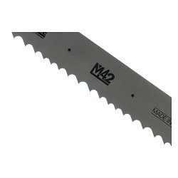 M.K. Morse® 4255681194 Welded Band Saw Blade, 9 ft 11-1/2 in Length, 1 in Blade Width, 0.035 in Blade Thickness, 6/10 TPI, M42 High Speed Steel Blade