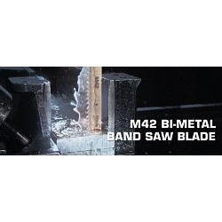 M.K. Morse® 4255681194 Welded Band Saw Blade, 9 ft 11-1/2 in Length, 1 in Blade Width, 0.035 in Blade Thickness, 6/10 TPI, M42 High Speed Steel Blade
