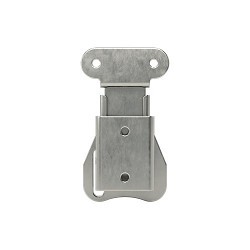 Turn-to-Open Draw Latch, 0.937 in Height, 1.44 in Width, 2.56 in Depth, Steel, Zinc Plated