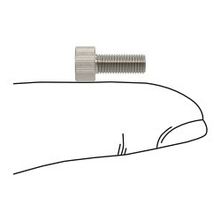MCMASTER-CARR® 90751A116 Socket Cap Screw, Fully Threaded, Right Hand Thread, Measurement System: Metric, M4-0.5, 10 mm Overall Length, Stainless Steel