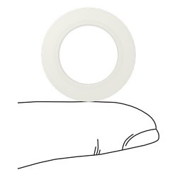 MCMASTER-CARR® 91145A304 Sleeve Washer, 0.745 in Nominal, 0.645 in Inside Dia, 1 in Outside Dia, 0.13 in Thickness, Nylon 6/6 Plastic