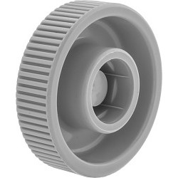 Acetal Screw-Head Mount Knob, 10 mm Dia, 4.5 mm Width, Acetal Plastic