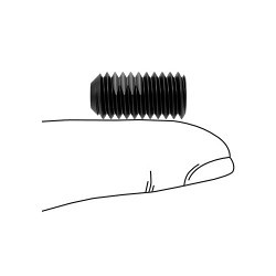 MCMASTER-CARR® 91385A622 Set Screw, 3/8 in Screw, 3/4 in Length, Hex Drive, Alloy Steel, UNC
