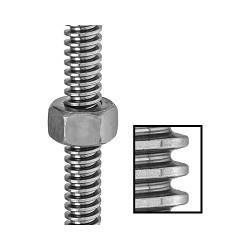 Lead Screw, 1-1/4 in Screw Dia, Right Hand Thread, 3 ft Length, 1 Starts