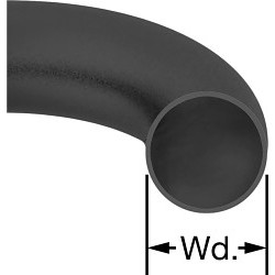 MCMASTER-CARR® 9452K304 O-Ring, Dash Number: 054, 6-1/4 in Inside Dia, 6-3/8 in Outside Dia, 1/16 in Width, Buna-N Rubber, 70A Durometer