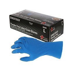 MCR Safety 12487XL Disposable Gloves, X-Large, #10, Nitrile Foam, Blue, 12 in Length, Powder-Free Powder Style, 11 mil Thickness, Nitrile Foam Palm