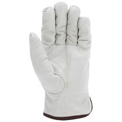 MCR Safety 3266L Work Gloves, Driver Glove Type, Large, #9, Beige, SlipOn Cuff, Thermosock