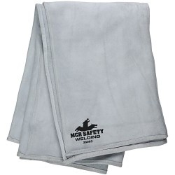 MCR Safety 38063 Welding Blanket, 6 x 3 ft, 1.1 - 1.6 mm Thickness, Heavy Duty Split Cowhide Leather, Natural Pearl