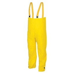 MCR Safety 8402X2 Hydroblast 8402 2-Piece Rainwear suit, 2XL, Yellow, Neoprene/Nylon Scrim, 52 in Waist, 33 in L Inseam, Attached Hood