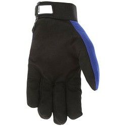 MCR Safety 900L Mechanics Gloves, Multi-Task Glove Type, Large, Synthetic Leather Palm, Blue/Black, Adjustable Closure Cuff, Unlined