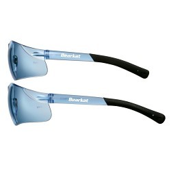 MCR Safety BearKat® BK113 Safety Glasses, Duramass Hard Coat Lens Coating, Light Blue Lens, Wrap Around, Polycarbonate Lens, Universal