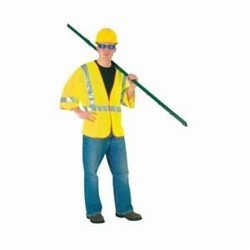 MCR Safety Luminator™ CL3MLL Safety Vest, Large, Lime Yellow, Polyester Mesh, Hook & Loop Closure, 2 Pockets, ANSI Class: ANSI/ISEA 107-2015 Type R, 52 in Chest