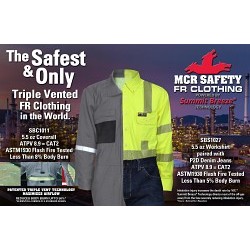 MCR Safety P2D3832 P2D Light Weight Pant, 38 in Waist, 32 in L Inseam, Blue, Cotton/Spandex