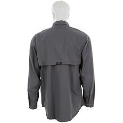 MCR Safety SBS1001X2 Summit Breeze® Flame-Resistant Long Sleeve Shirt, X2/Regular, Gray, Inherent Blend, 34-1/2 in L