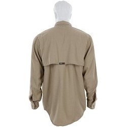 MCR Safety SBS1003X2T Summit Breeze® Flame-Resistant Long Sleeve Shirt, X2/Tall, Tan, Inherent Blend, 37-1/2 in L