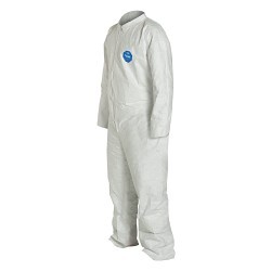 MCR Safety DuPont™ Tyvek® TY127SX2 Disposable Coverall, 2X-Large, White, Olefin, 58 in Chest, 31 in Inseam Length