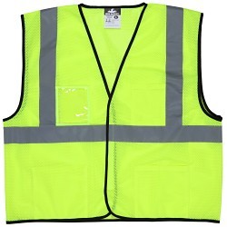 MCR Safety VCL2MLX3 Luminator™ VCL2ML Economy Grade Safety Vest, 3XL, Hi-Viz Fluorescent Lime, Polyester Mesh, Hook and Loop Closure, 3 Pockets, ANSI Class: Class 2, ANSI/ISEA 107-2015 Type R