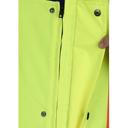 MCR Safety VT38BPXL Rainwear Winter Pant, 30.12 in Inseam Length, Fluorescent Lime/Orange/Black, Polyester, X-Large