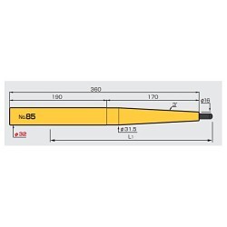 MST ST32-SLSB10-360-M170 Straight Arbor, Straight Shank