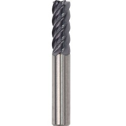 Melin Tool Company Melin Tool Company 42657 Square End Mill, 1/2 in Cutter Dia, 1/2 in Length of Cut, 4 Flutes, 1/2 in Shank Dia, 2-1/2 in Overall Length, TiCN Coated