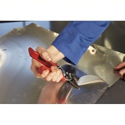 Midwest Snips® MWT-6900L Aviation Snip, Cutting Capacity: 24 ga Cold Rolled Steel, 1-1/4 in Length of Cut, Left/Straight, Steel Blade