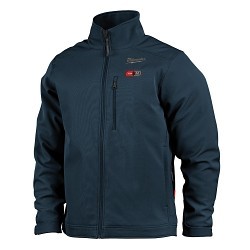 Milwaukee® 204BL-21XL M12™ TOUGHSHELL™ Heated Jacket, XL, Blue, TOUGHSHELL™ Stretch Polyester Outer/Brushed Tricot Inner, Resists: Wind/Water