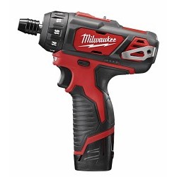 Milwaukee® 2406-22 Screwdriver Kit, 1/4 in Chuck, 275 lb-in, 12 V, 6-3/4 in Overall Length