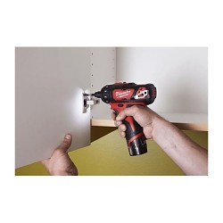 Milwaukee® 2406-22 Screwdriver Kit, 1/4 in Chuck, 275 lb-in, 12 V, 6-3/4 in Overall Length