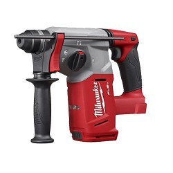 Milwaukee® 2712-20 Rotary Hammer, 1 in Chuck, SDS Plus Chuck, 18 V, 0 to 1400 rpm No-Load Speed, M18™ REDLITHIUM™ Battery, Yes Battery Included