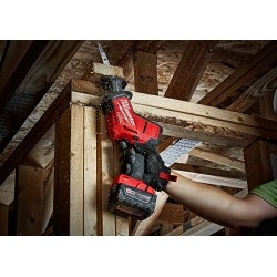 Milwaukee® M18 FUEL™ HACKZALL® 2719-80 Cordless Reciprocating Saw, 7/8 in L Stroke, 0 to 3000 spm, Straight Stroke, 18 VDC, 14 in OAL