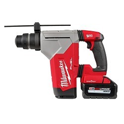 Milwaukee® 2915-22 Rotary Hammer Kit, 1-1/8 in Chuck, SDS Plus Chuck, 18 V, 800 rpm No-Load Speed, Lithium-Ion Battery, Yes Battery Included