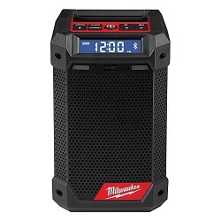 Milwaukee® 2951-20 M12™ Cordless Reconditioned Weather-Resistant Jobsite Radio, 12 V, M12™ CP 2.0 Battery