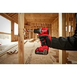 Milwaukee® 3601-21P Compact Brushless Drill Driver, 1/2 in Chuck, 18 V, 0 to 500, 0 to 1800 rpm No-Load, 6-1/2 in OAL, M18™ REDLITHIUM™ CP2.0 Lithium-Ion Battery