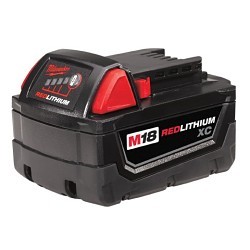 Milwaukee® 48-11-1828 Battery, 3 Ah Battery, Lithium-Ion Battery, 18 V Charge, For Use With: Milwaukee® M18 Cordless Power Tool