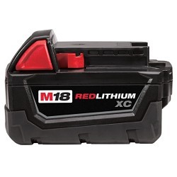 Milwaukee® 48-11-1828 Battery, 3 Ah Battery, Lithium-Ion Battery, 18 V Charge, For Use With: Milwaukee® M18 Cordless Power Tool