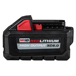 Milwaukee® 48-11-1865 Battery Pack, Lithium-Ion Chemical System, 18 V Nominal, 6 Ah Nominal