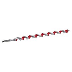 Milwaukee® 48-13-6370 Ship Auger Bit, 1-3/8 in Diameter, 18 in Overall Length, 15 in Flute Length, Wide Flute, 7/16 in Shank