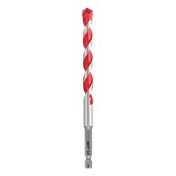 Milwaukee® 48-20-9005 Hammer Drill Bit, 3/16 in Drill Bit, 1/4 in Shank, 2 in Cutting Depth, Carbide Cutting Edge, 4 in Overall Length