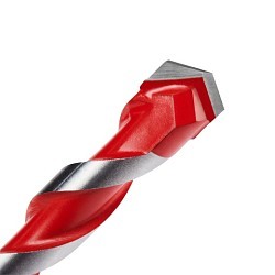 Milwaukee® 48-20-9005 Hammer Drill Bit, 3/16 in Drill Bit, 1/4 in Shank, 2 in Cutting Depth, Carbide Cutting Edge, 4 in Overall Length
