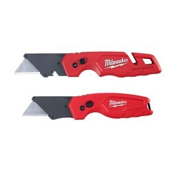 Milwaukee® 48-22-1503 Folding Utility Knife Set, Straight Blade, Steel Blade, Pocket Clip Included: Yes