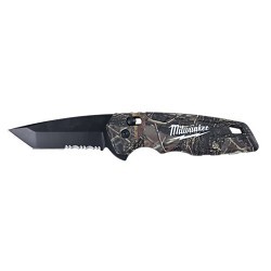 Milwaukee® 48-22-1535 Spring Assisted Folding Knife, Tanto Blade, 2.92 in Blade Length, Stainless Steel Blade, Pocket Clip Included: Yes