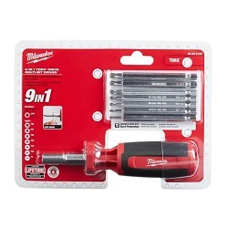 Milwaukee® 48-22-2133 9-in-1 Multi-Bit Driver, 10 Piece