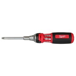 Milwaukee® 48-22-2301 Ratcheting 10-in-1 Multi-Bit Screwdriver, Ratcheting, 11 Piece, Up to 10 ga Screwdriver Size