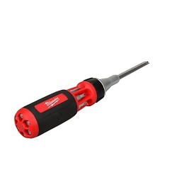 Milwaukee® 48-22-2301 Ratcheting 10-in-1 Multi-Bit Screwdriver, Ratcheting, 11 Piece, Up to 10 ga Screwdriver Size