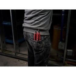 Milwaukee® 48-22-6312 Plier, 2-1/4 in Nominal Capacity, Straight Jaw, 1.42 in L Jaw, Alloy Steel Jaw, No Insulated Grip, 12 in Overall Length, No Non-Sparking