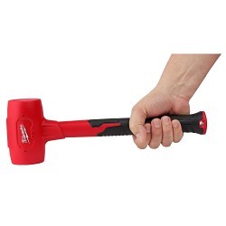 Milwaukee® 48-22-9151 Dead Blow Hammer, 14.75 in Overall Length, 48 oz Head, Polyurethane Head, Steel Handle