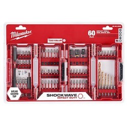 Milwaukee® 48-32-4029 Drill and Drive Set, 60 Piece, 1/4 Shank in, Steel