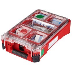 Milwaukee® 48-73-8435C First Aid Kit, 76 Components, 4.6 in Height, 9.8 in Width, 15.2 in Depth, People Served: 30